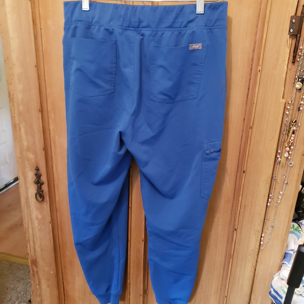 Figs Women's Size L Blue Zamora Jogger Scrubs Pants 2 pair - Picture 7 of 8